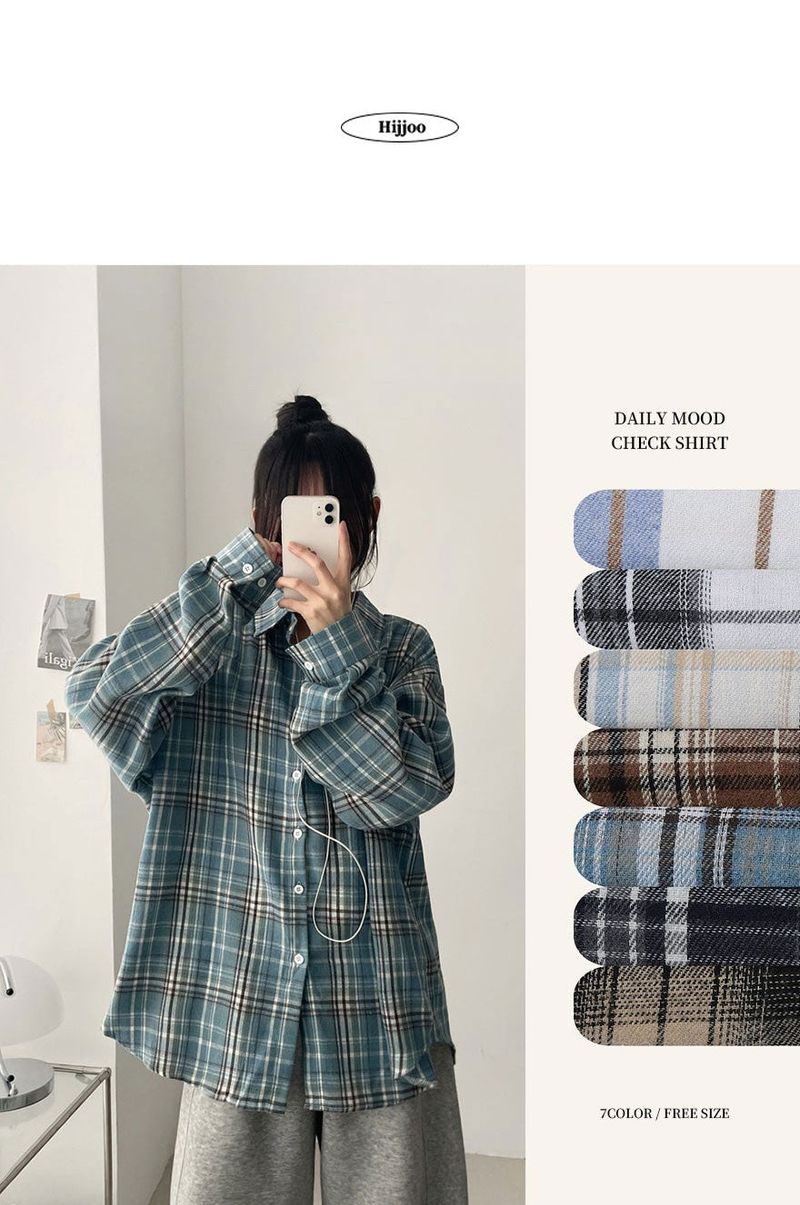 Lue Loose Fit Checkered Shirt