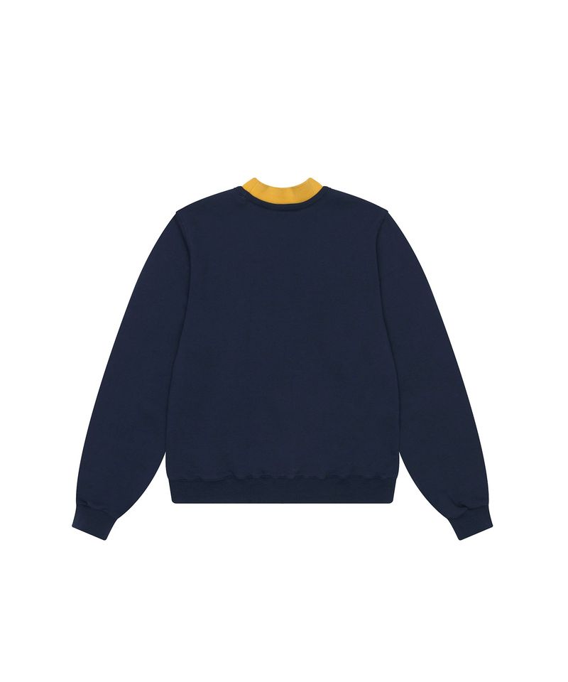 Double Rib Sweatshirt - Dall Sheep _ NAVY