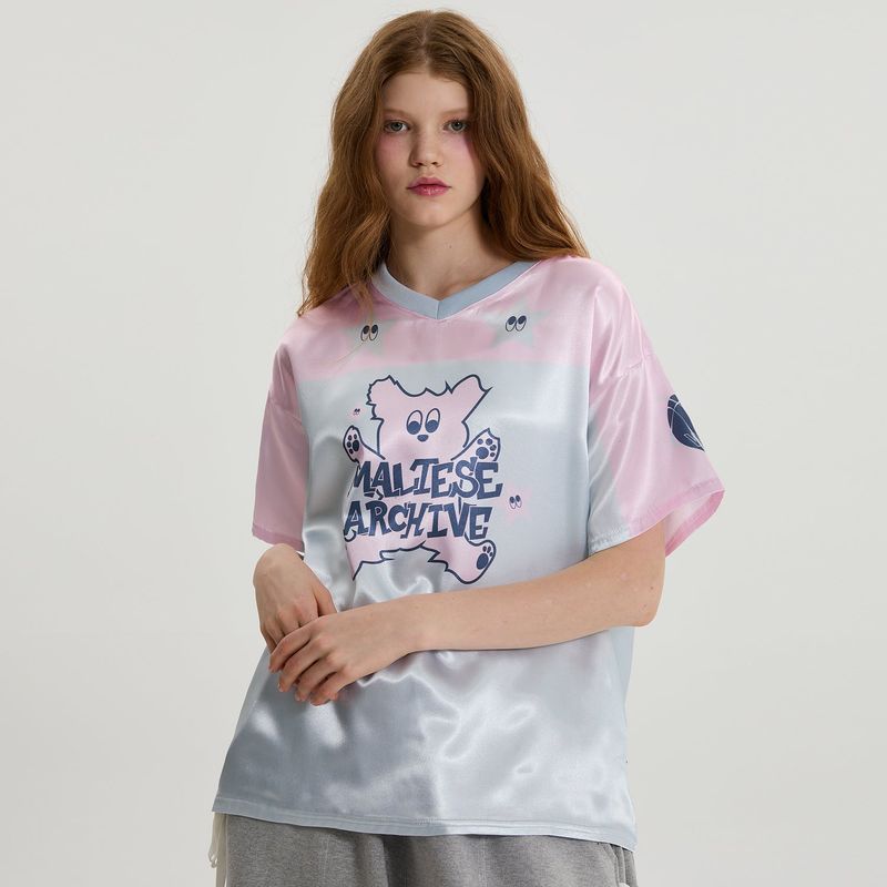 WaiKei(ワイケイ)の「Star Maltese silky jersey half sleeve T-shirt(Tops)」