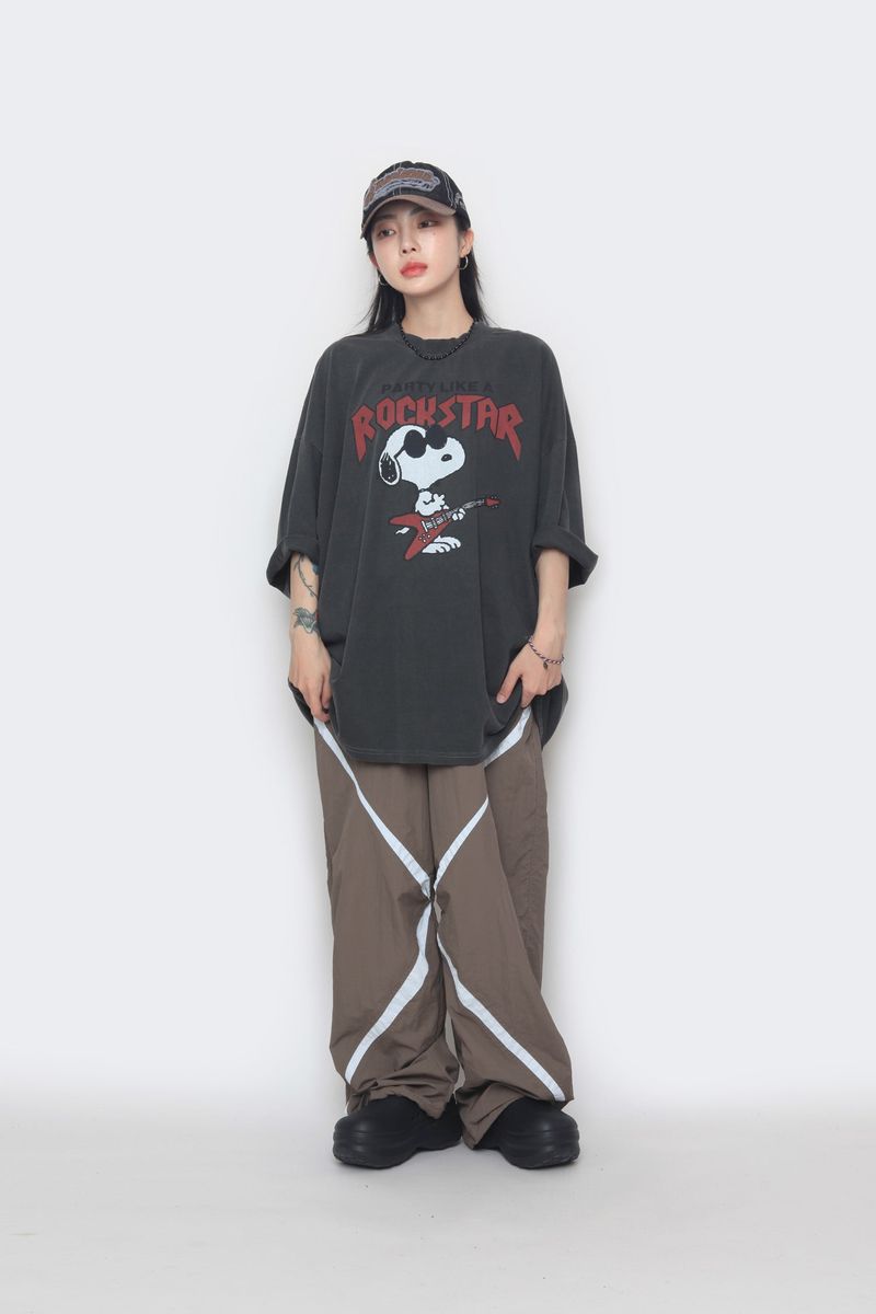 cross color banding pants