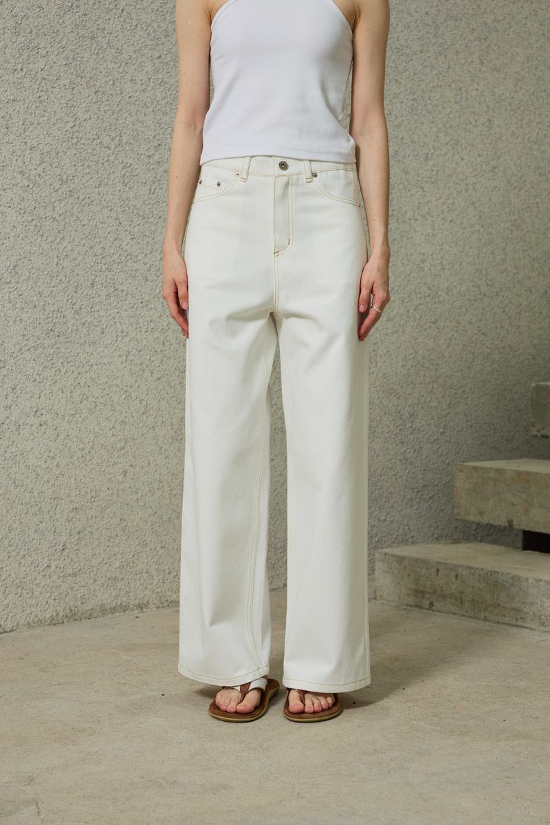 NOAH WIDE PANTS / ECRU