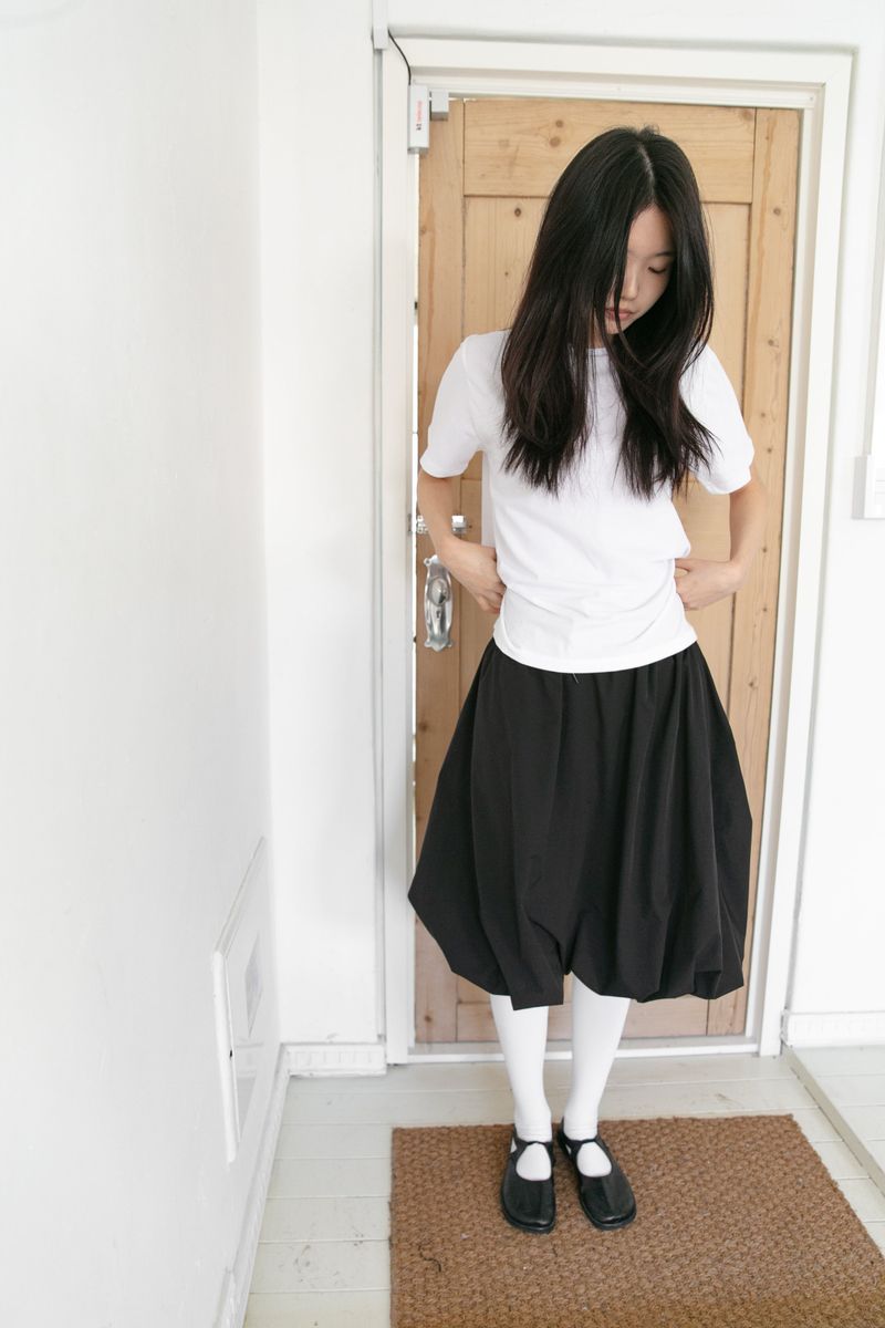 omoosoohy（オムスヒ）の「pumpkin banding midi skirt(3colors)（Skirts）」