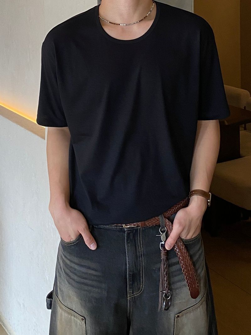 SSROOM(エスエスルーム)の「Merdy U-Neck Short-Sleeved T-Shirt 4C(Tops)」