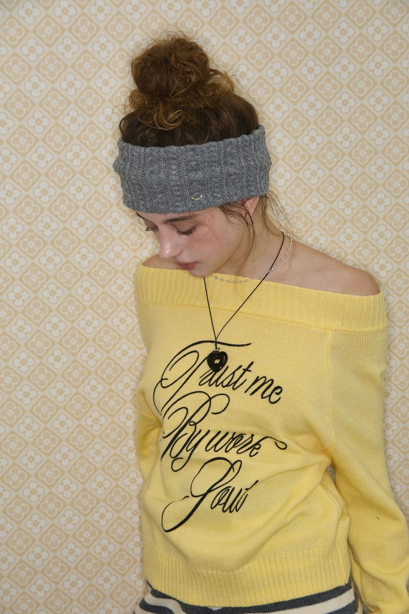 Bobby knit head band (Gray)