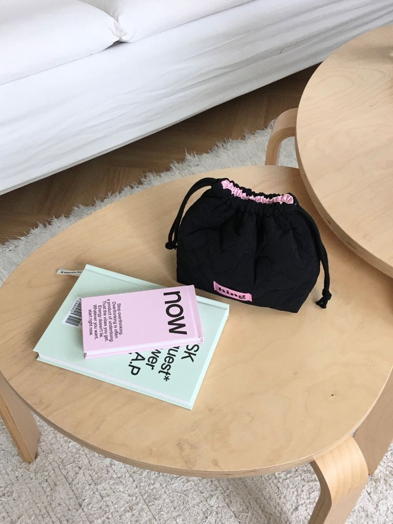 Heart Padding Pouch_Black