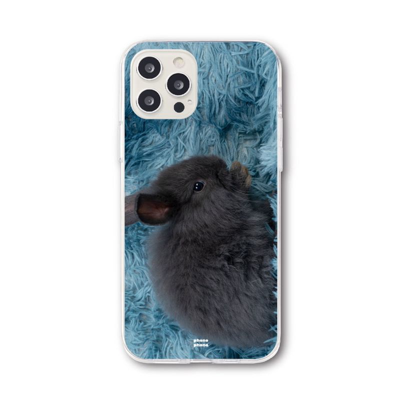 PHONO PHONO(フォノフォノ)の「GRAY BUNNY PHONE CASE (JELLY)(Smartphone Accessories)」