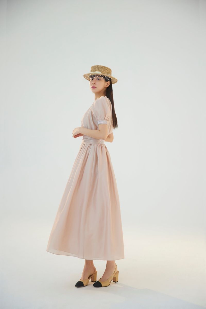 NO.4 DRESS - NUDE BEIGE