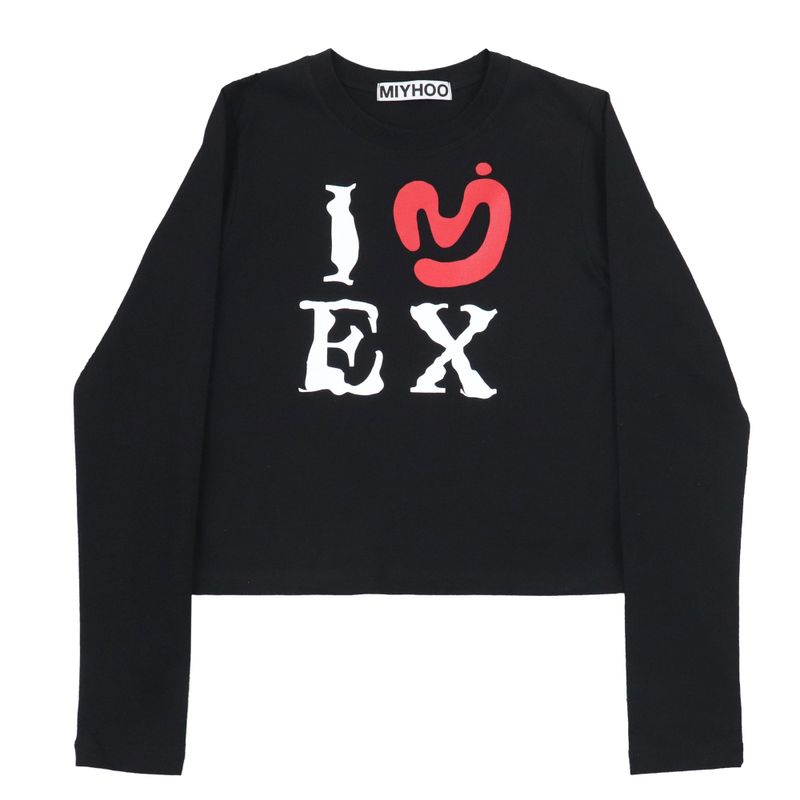 MIYHOO（ミワイフ）の「I LOVE EX TEE ( BLACK )（Tops）」