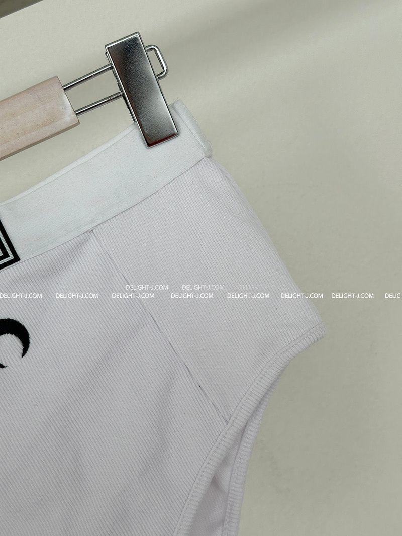 Patch High Waist Bra Top Underwear Set