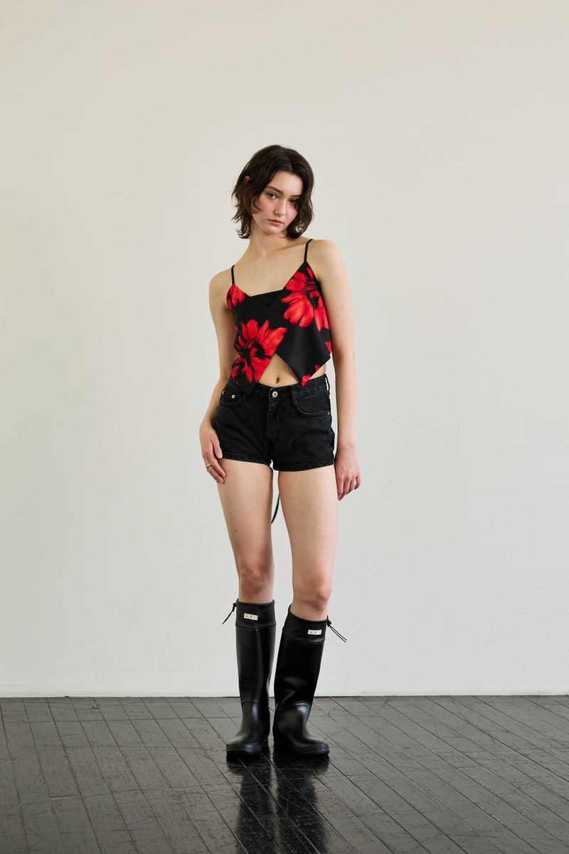 FLUTTER TOP / RED