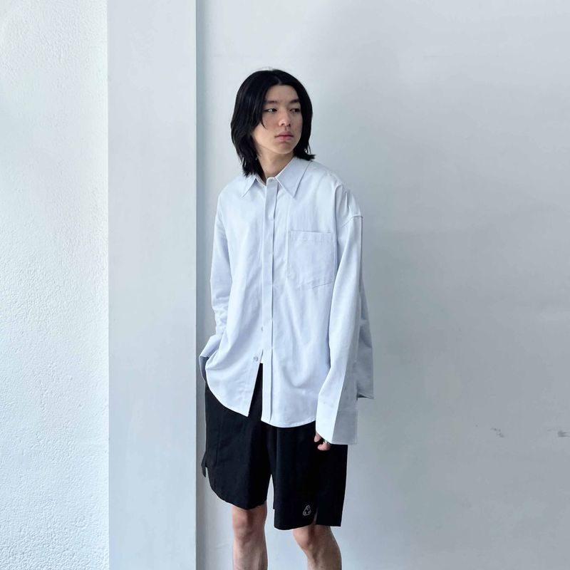 Sharp Silhouette Long-Sleeve Shirt
