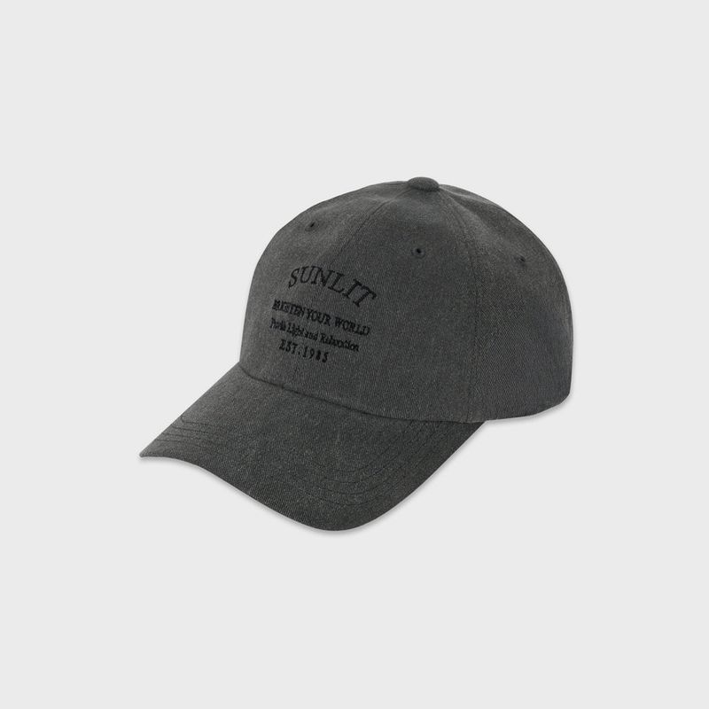 Sunlit（サンリット）の「HERITAGE LOGO PIGMENT BALL CAP (CHARCOAL)（Hats）」