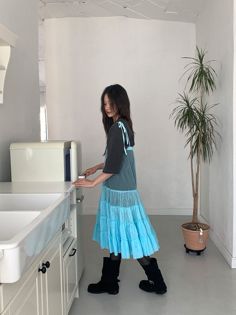 CANCAN LAYERED SKIRT DRESS (3C)
