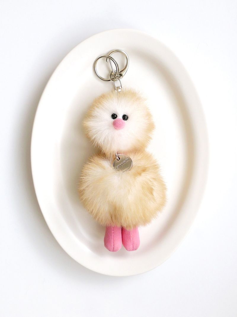 Cosymosy Mini Bird Keyring - Marshmallow