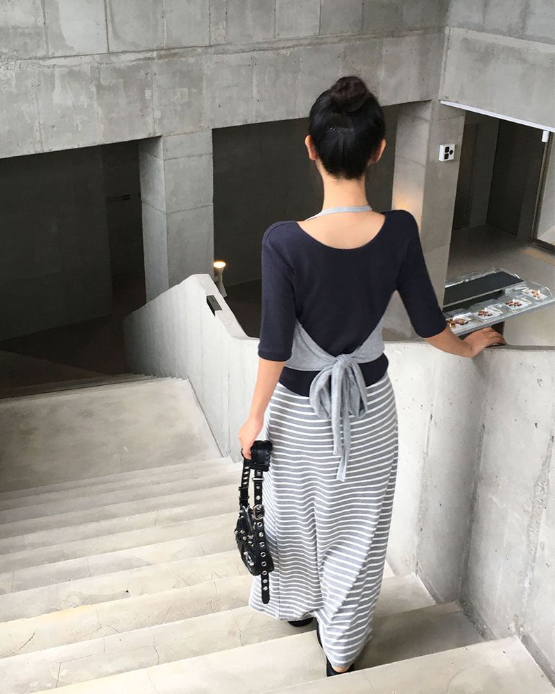 [MADE] Vibe, ribholter neck tank top