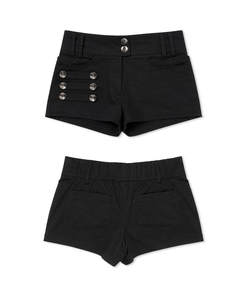 silver leon micro shorts