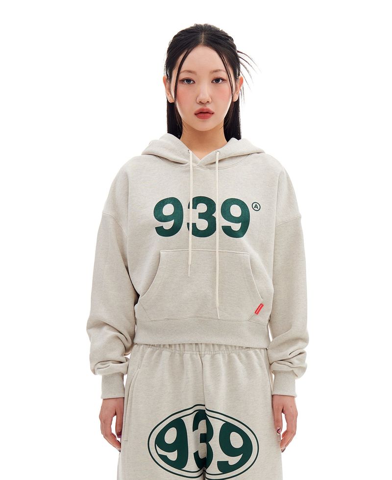 ARCHIVE BOLD(アーカイブボールド)の「939 LOGO CROP HOOD (OATMEAL)(Tops)」