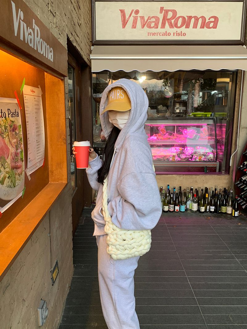 [MADE] Stern hip crop two-way hood zip-up -basic