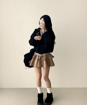 Bipol Golden Flare Cancanminiskirt