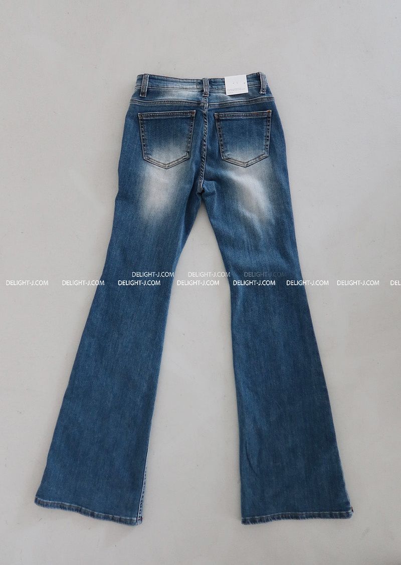Qwz Pocket Washing Bootcut Jeans