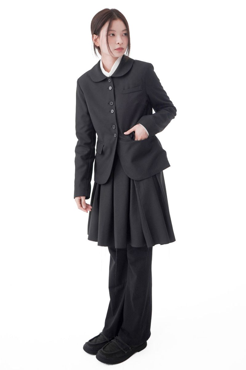  ROUND COLLAR CLASSIC BLAZER