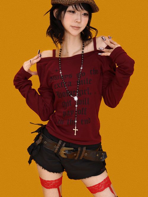 KUO（クーオ）の「wednesday lettering T (3color)（Tops）」