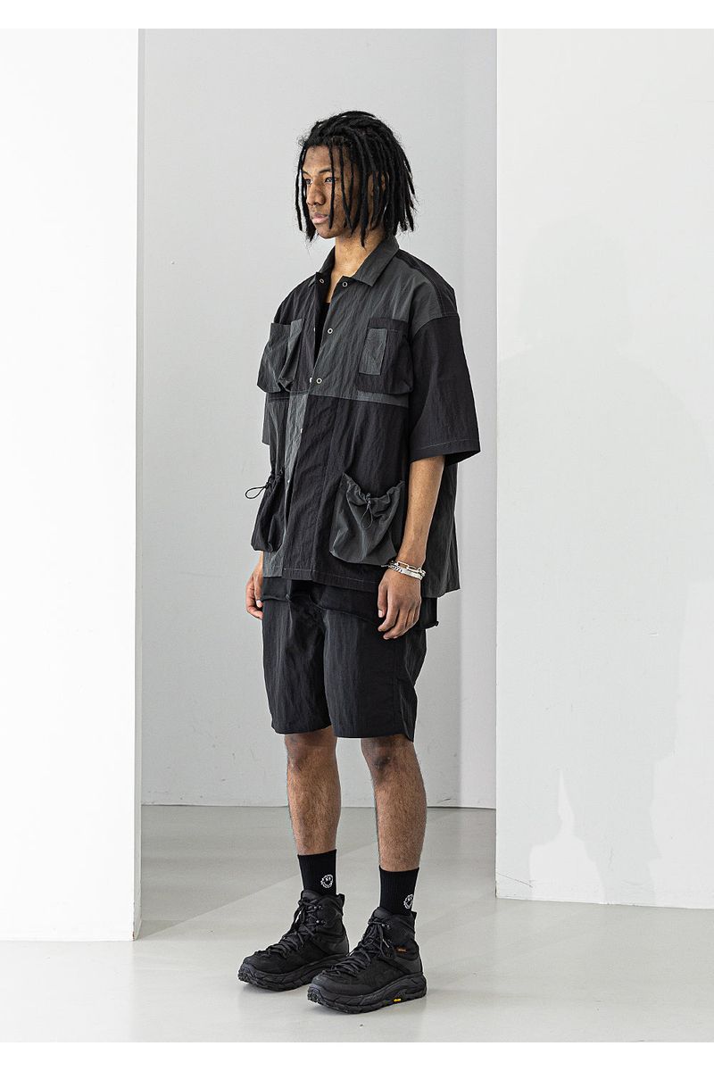 LIPSTACK POCKET OVERSIZED SHORT SHIRTS