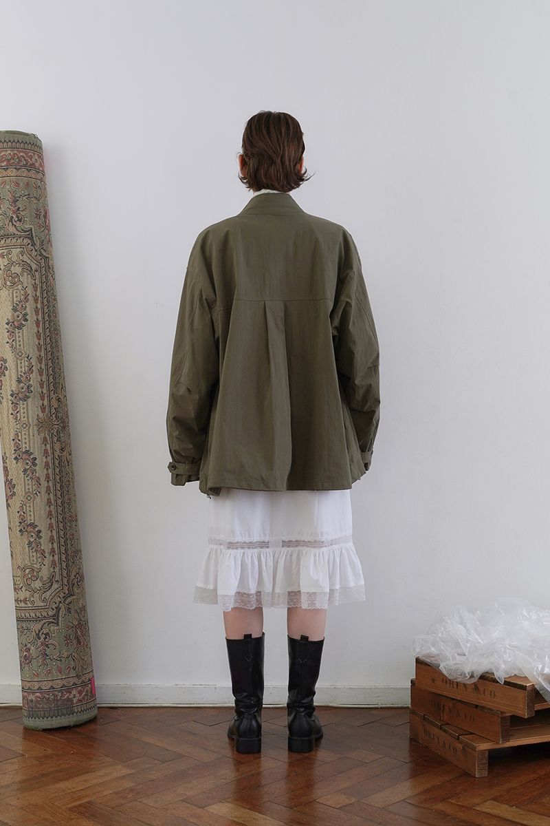 Cove half trench jacket_khaki