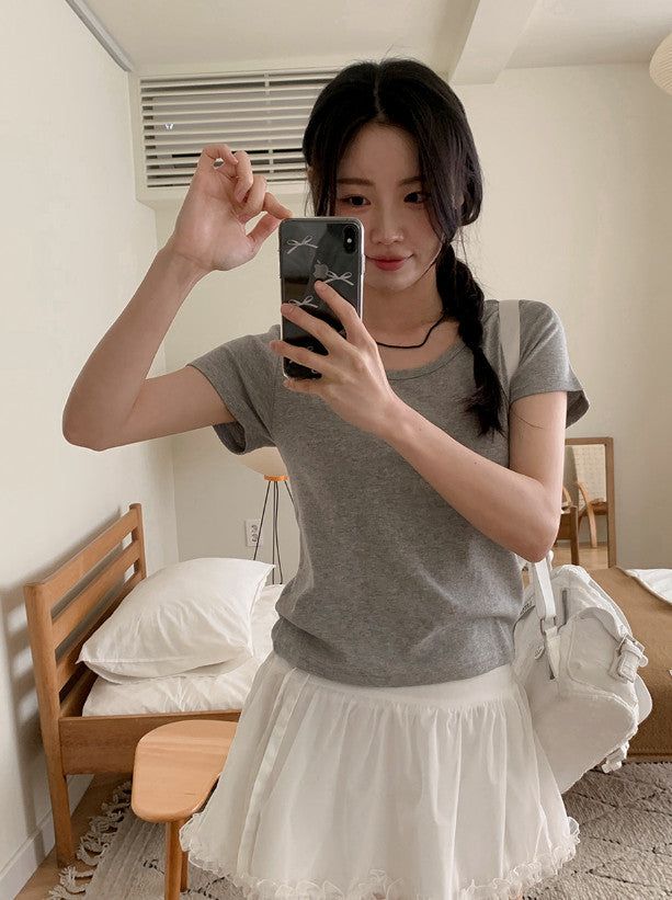 Soft Modal Basic Short Sleeve T-shirt (6color)