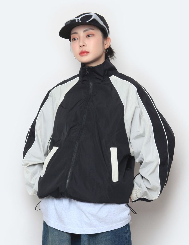 nutellike（ヌテールライク）の「piping colored nylon jacket（Jackets/Outerwear）」