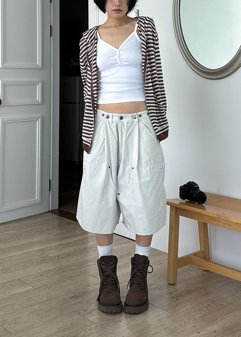 SNAP BERMUDA PANTS