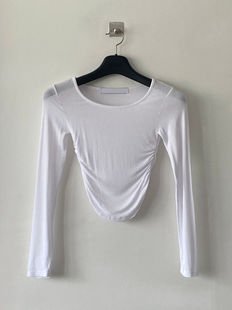 Slim layered shirring t