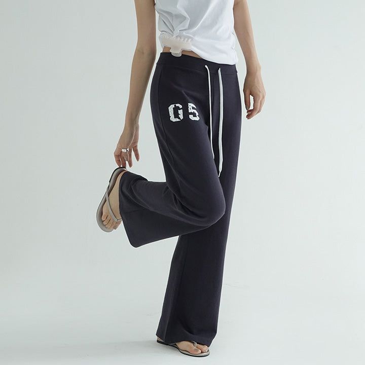 [Arome] Number Banding Bootcut Training Pants - 3 Colors