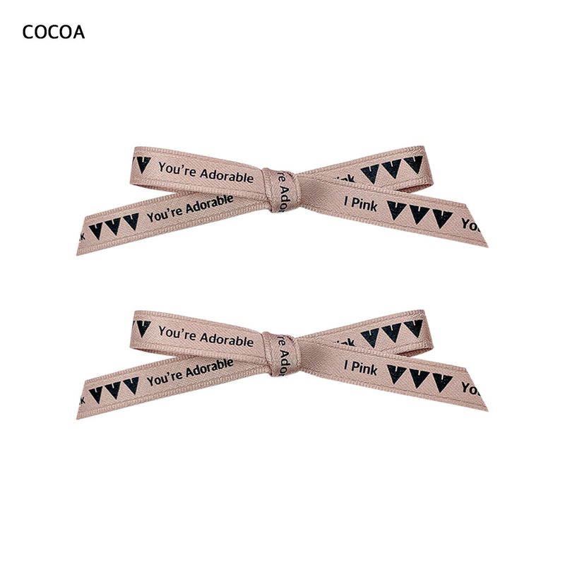 [SET] Logo Ribbon Clip Hair Pin