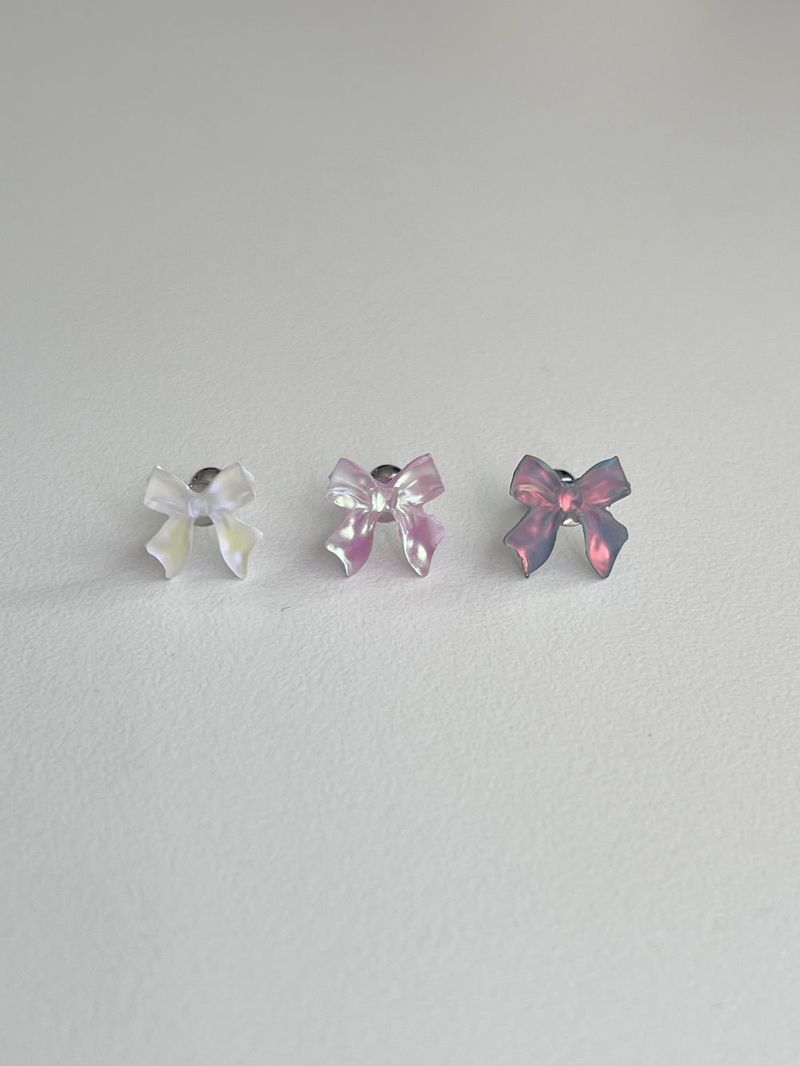 Frill ribbon Aurora piercing / 3 colors