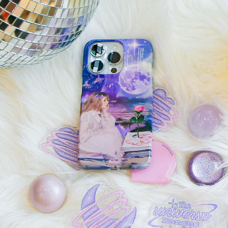 【MADE】dear.Moon glossy hard Phone case