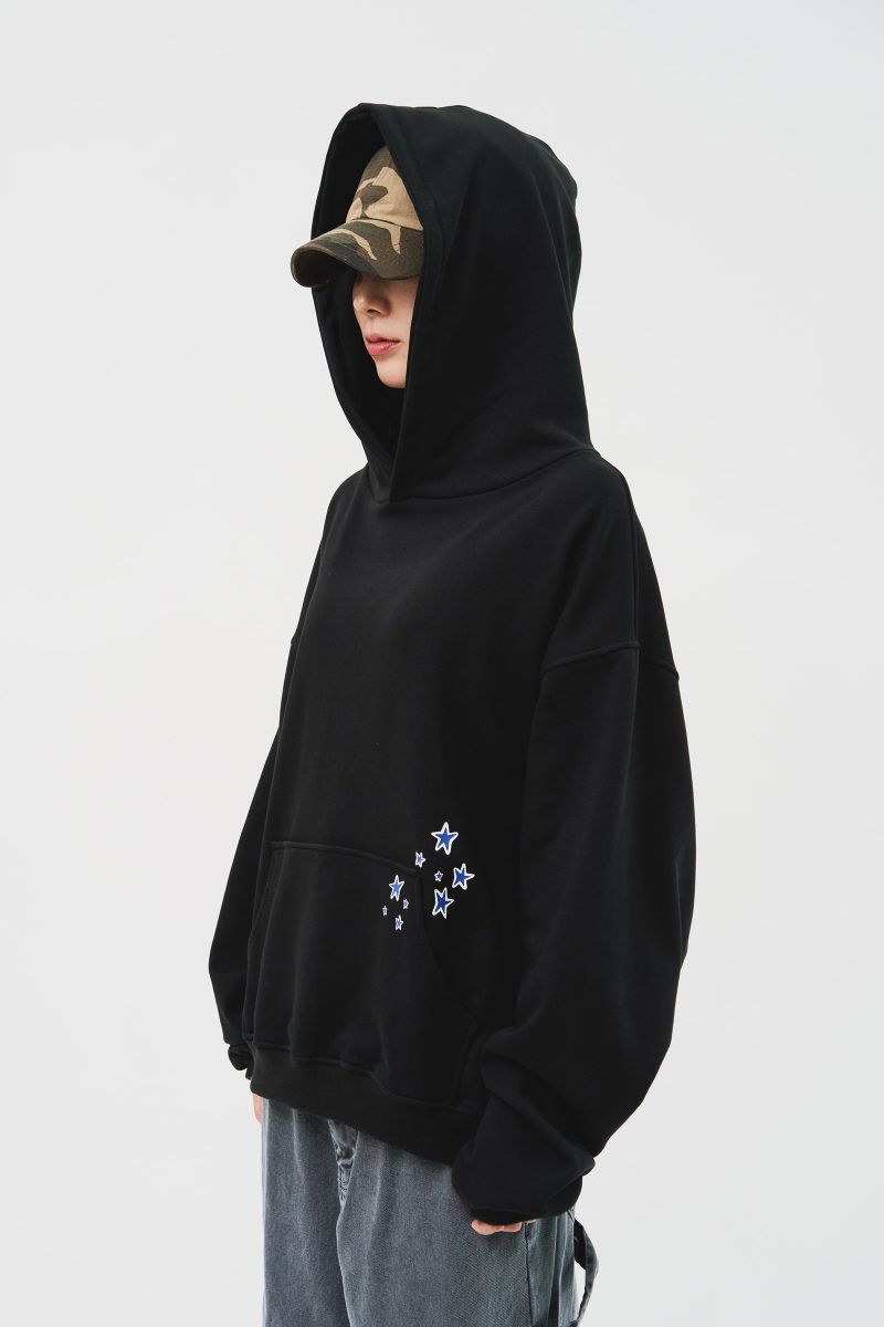 (MADE) Blue Star Softy Hoodie_Black