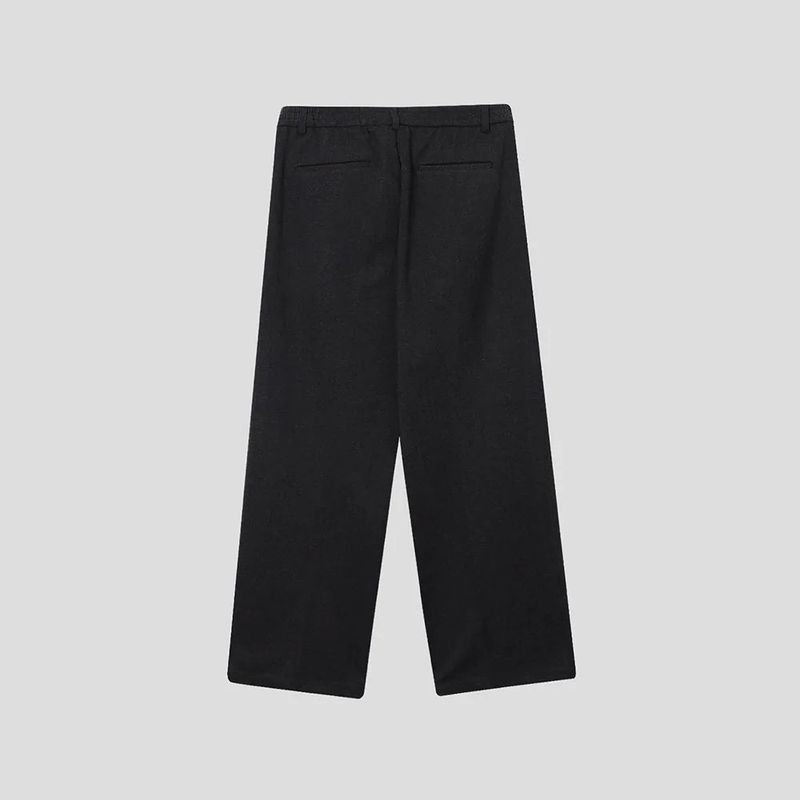 ASCLO Wool Herringbone Retro Jacket & Pants (Charcoal)
