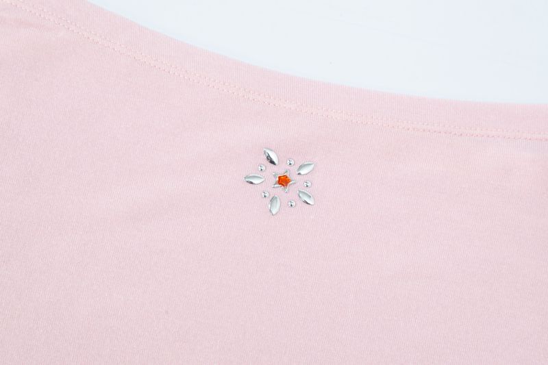 Star unbalance top pink