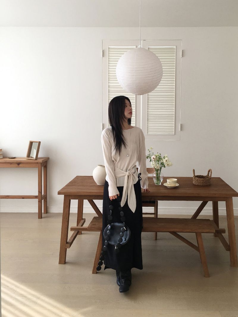 Pleats tie top