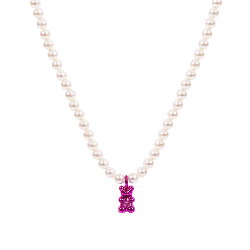 OCCHI DI LUPO(オッキ ディ ルポ)の「Petit Bear Pearl Necklace_Pink(Accessories)」