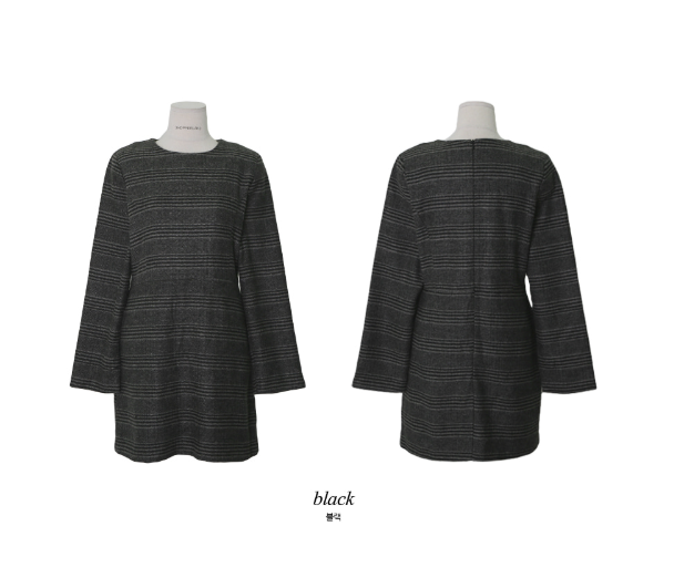 Classic Check Wool Mini Dress (2color)
