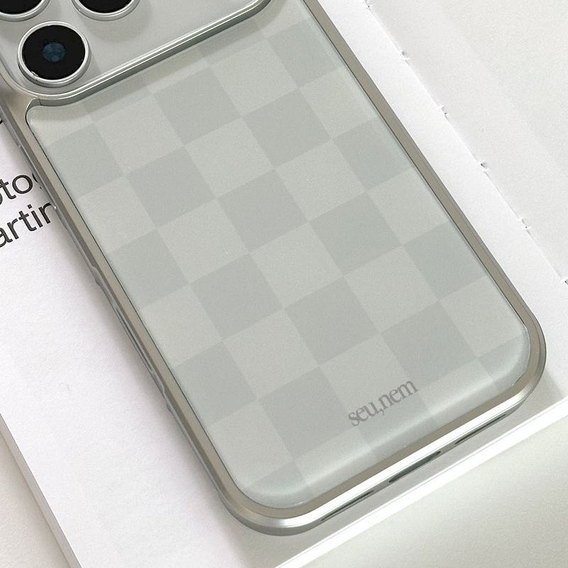 SUN CASE GRAPHIC CHECKER BOARD LIGHT GRAY