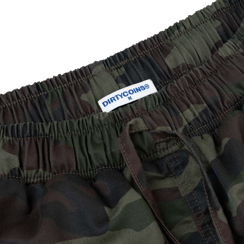 Patched Camo Cargo Shorts