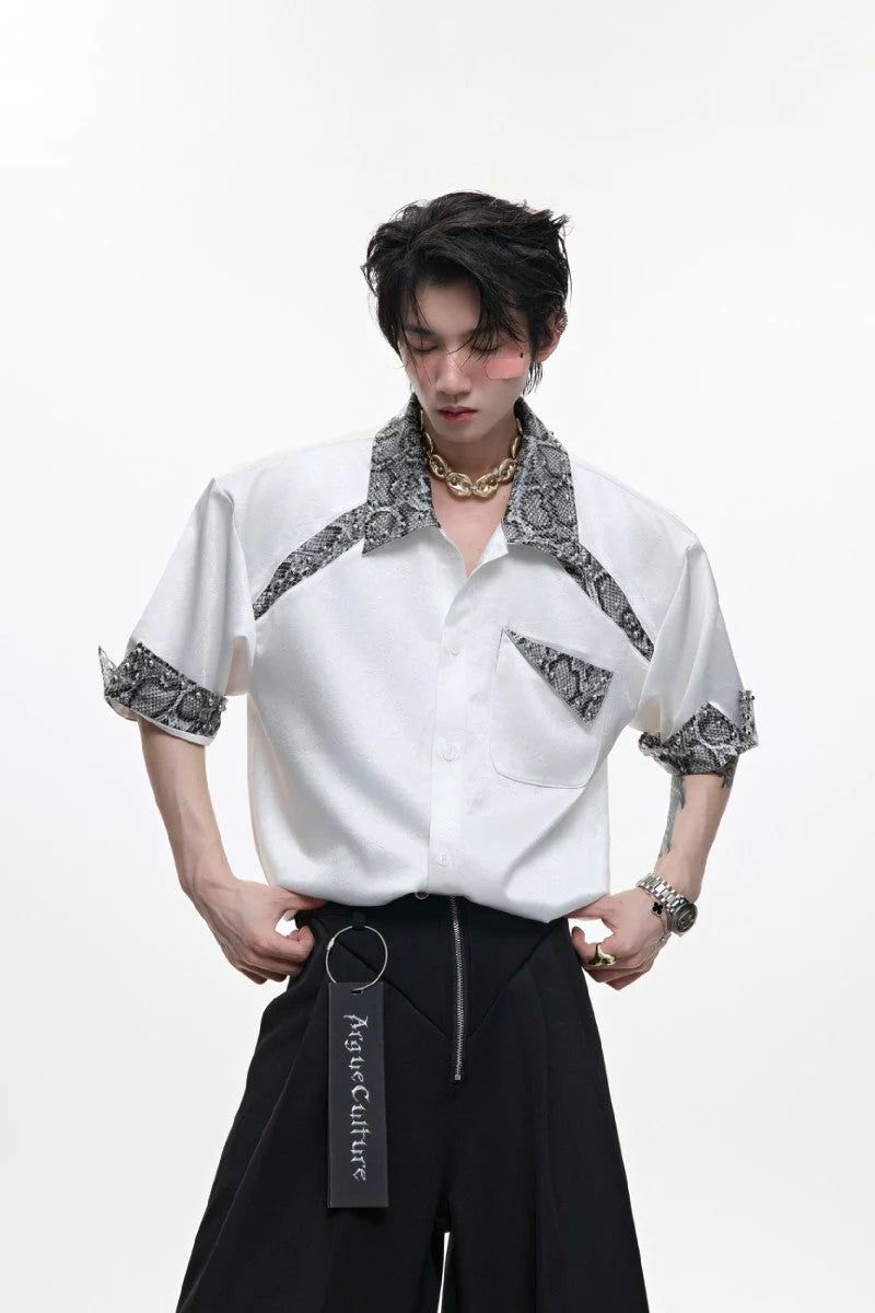 Argue Cultureの「Snake Panel Studded Shirt(Tops)」