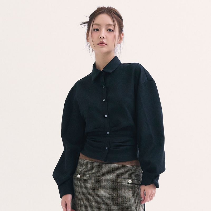 b able two（ビーエイブルトゥー）の「レオナシャーリングシャツ（トップス）」