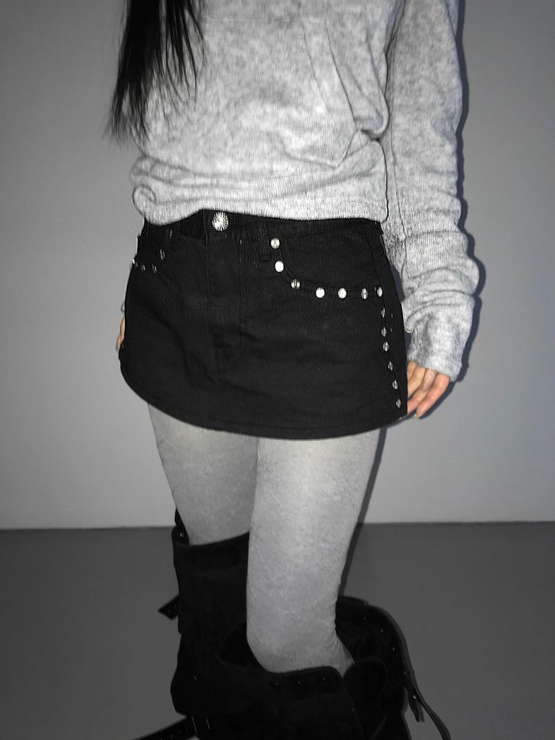 sunflower denim skpt(2 color)