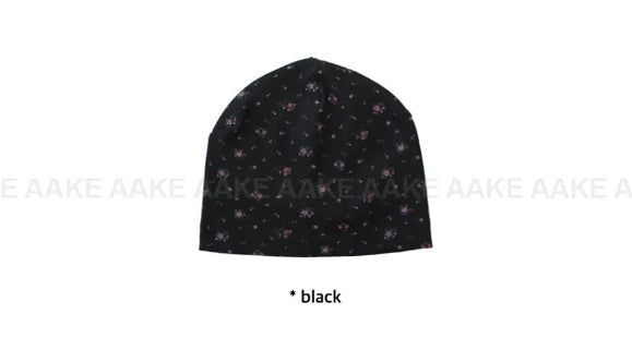 FLOWER WAFFLE BEANIE