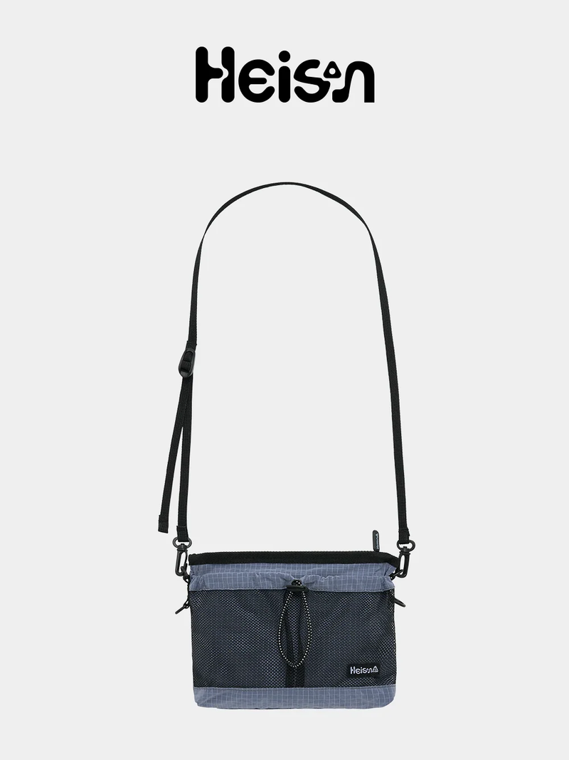 Mesh Pocket Sacoche Nylon Blueberry