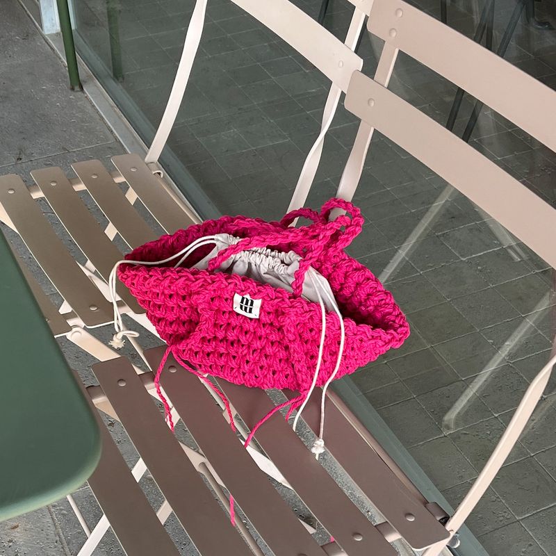 baguette bag (cherry pink)